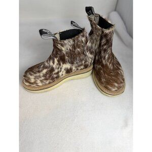 Rancherr Lechera boots women’s Cowhide hair on booties SZ 6